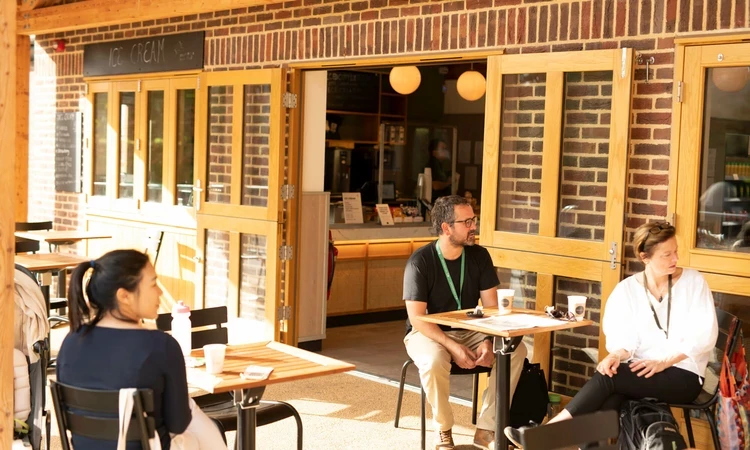 Outdoor seating at the Primrose Hill Café