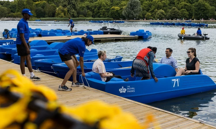 Boating on the Serpentine in Hyde Park