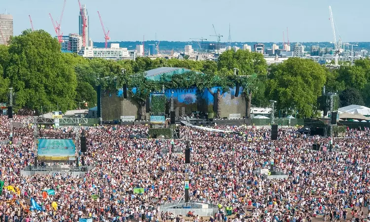View of BST Hyde Park main stage