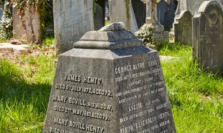 George Henty grave