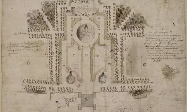 17th century plans for Greenwich Park by André Le Nôtre
