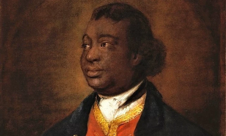 A famous portrait of Ignatius Sancho, by society artist Thomas Gainsborough.