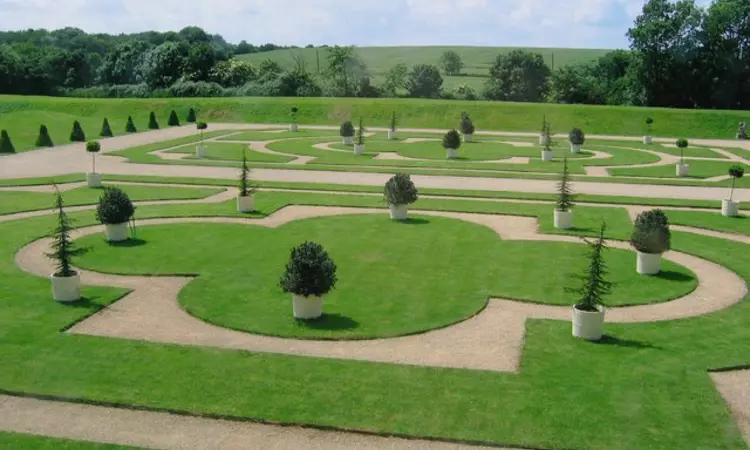 Formal ‘parterre’ garden at Kirby Hall, England