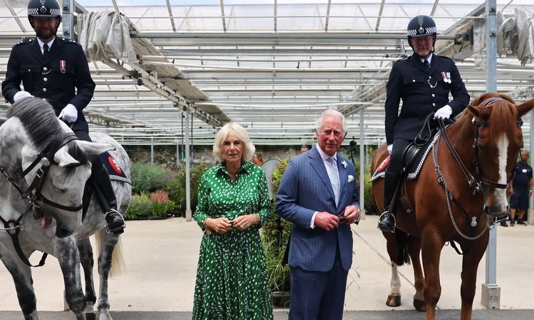 The Prince of Wales and Duchess of Cambridge at The Royal Parks' Super Nursery in Hyde Park