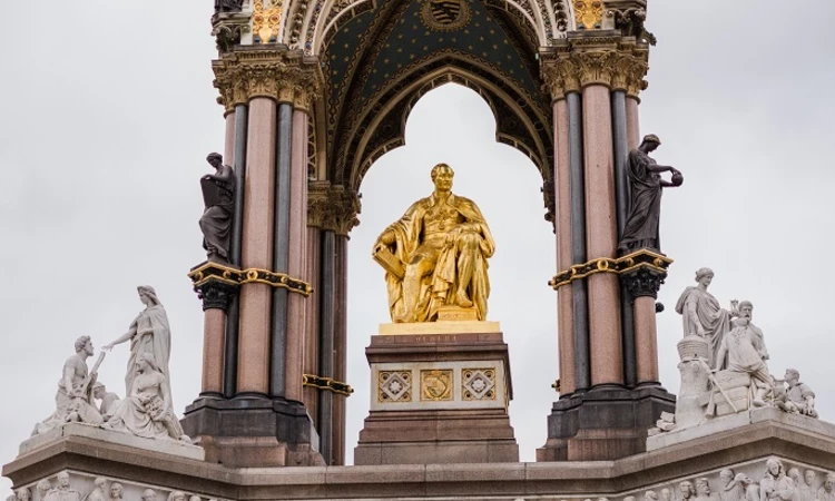 The Albert Memorial in Kensington Gardens, London