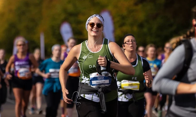 Runners at the Royal Parks Half Marathon