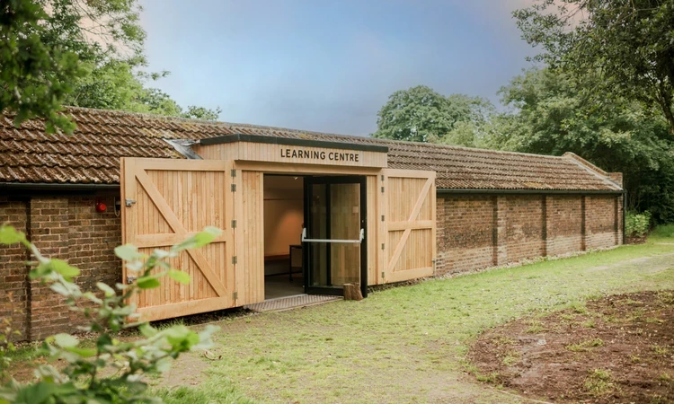 A photo of the entrance to the new learning centre in Greenwich Park