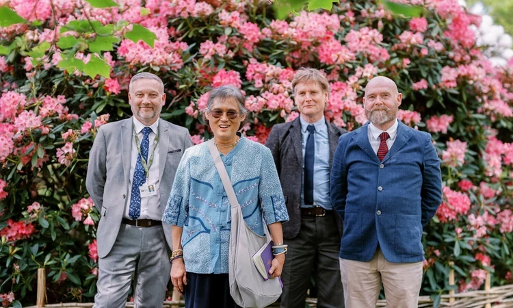 HRH Princess Maha Chakri Sirindhorn of Thailand and The Royal Parks' staff