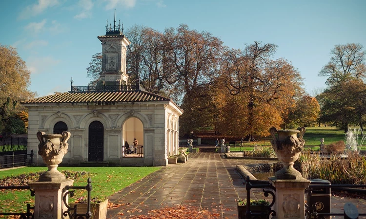 The Italian Gardens in autumn
