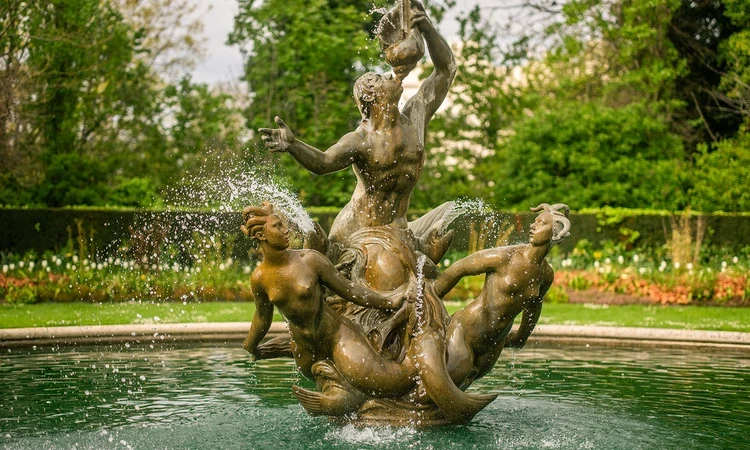 The Triton fountain in Queen Mary's Gardens
