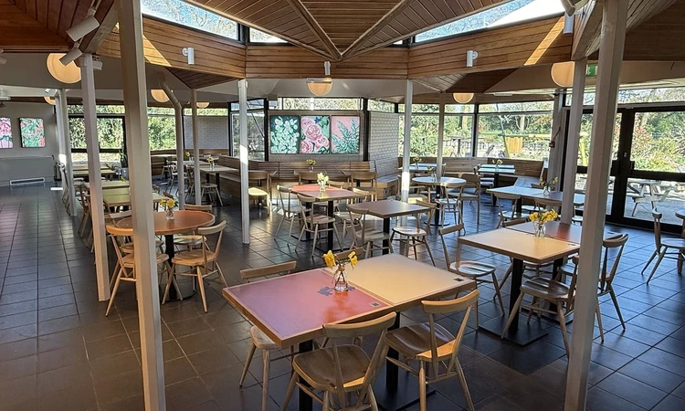 Tables and chairs inside Regent's Bar & Kitchen