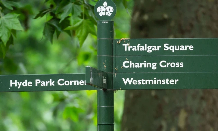 Park signpost
