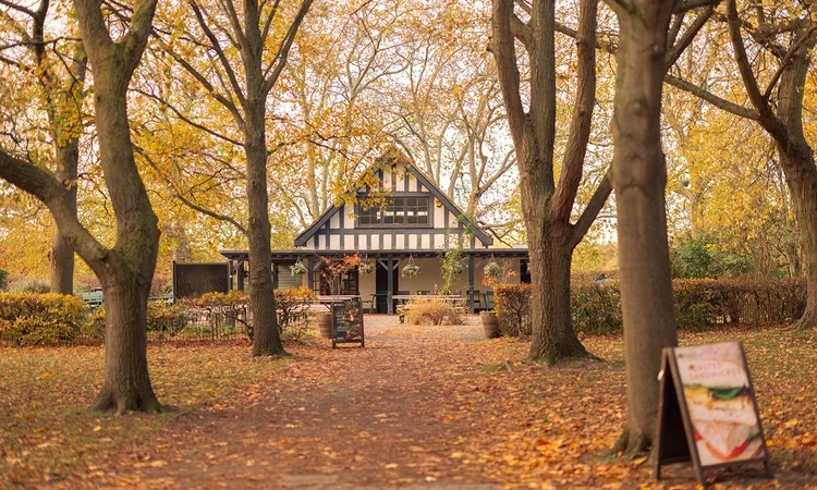 Broad Walk Café in the autumn