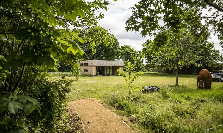 Grassy surroundings of the Greenwich Park learning centre