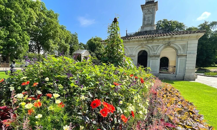 Colourful bedding at the Italian Gardens.