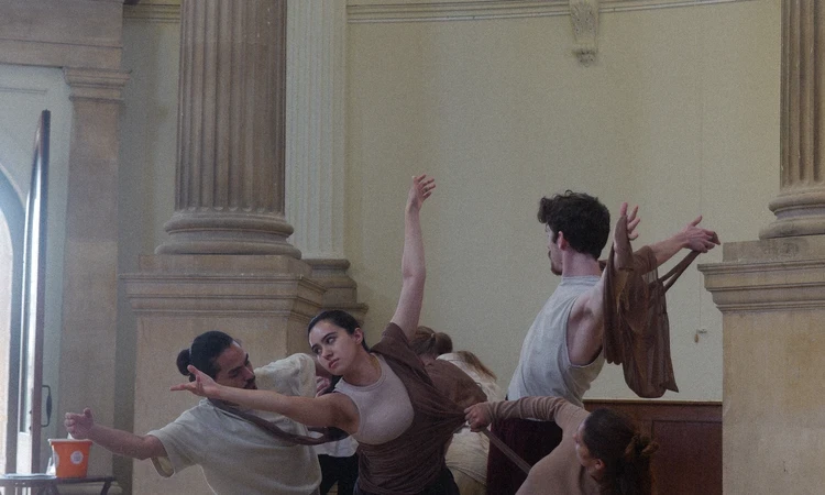 Performers at Brompton Cemetery for London Design Festival