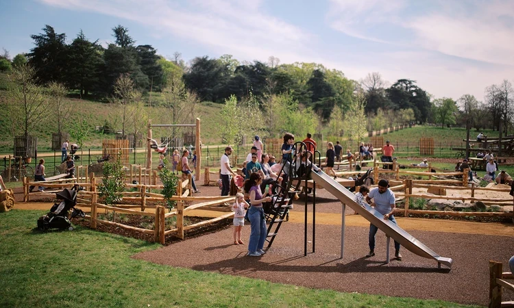 Families enjoying Petersham Gate Playground