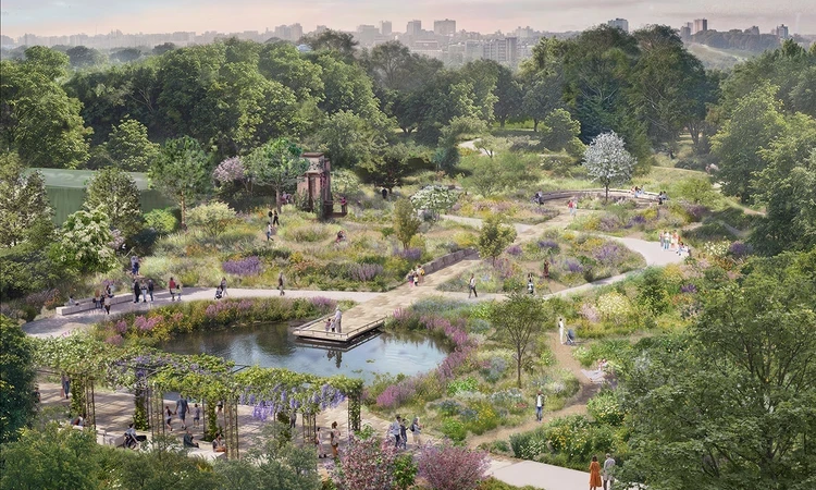 Concept art showing The Queen Elizabeth II Garden