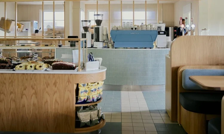 The interior of the Courts Cafe in Hyde Park