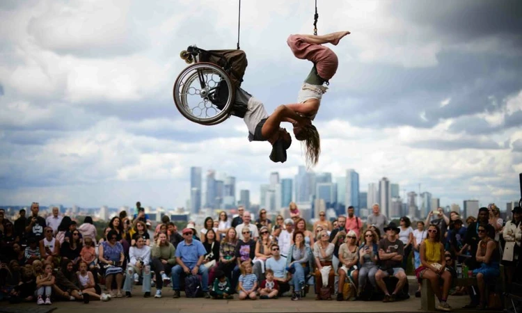 Performers at the Greenwich Festival in Greenwich Park