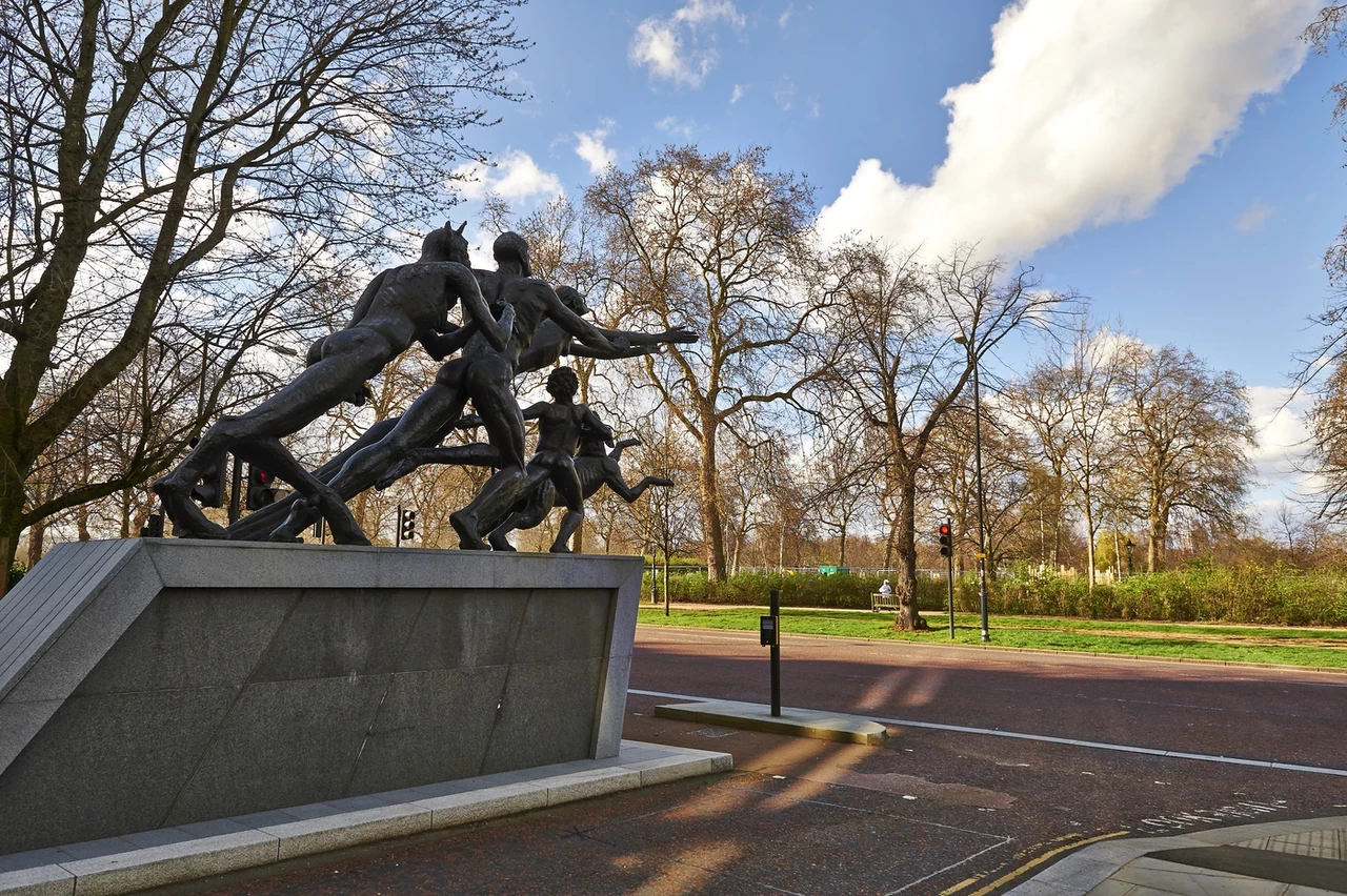 Pan statue (also known as 'Rush of Green')