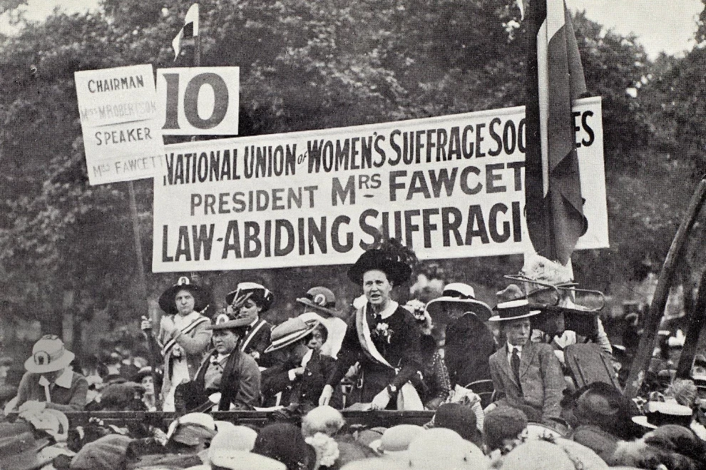 Millicent Fawcett in Hyde Park