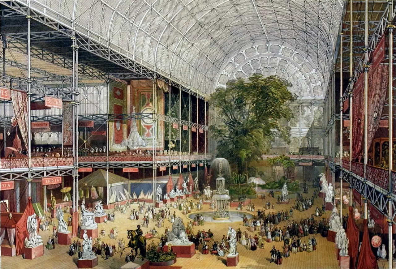Crystal Palace interior in Hyde Park