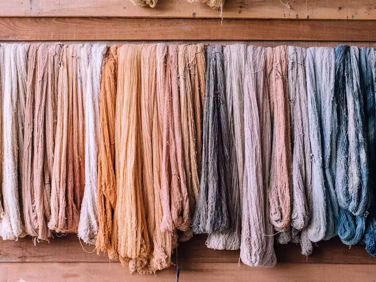 Dyed cotton yarns