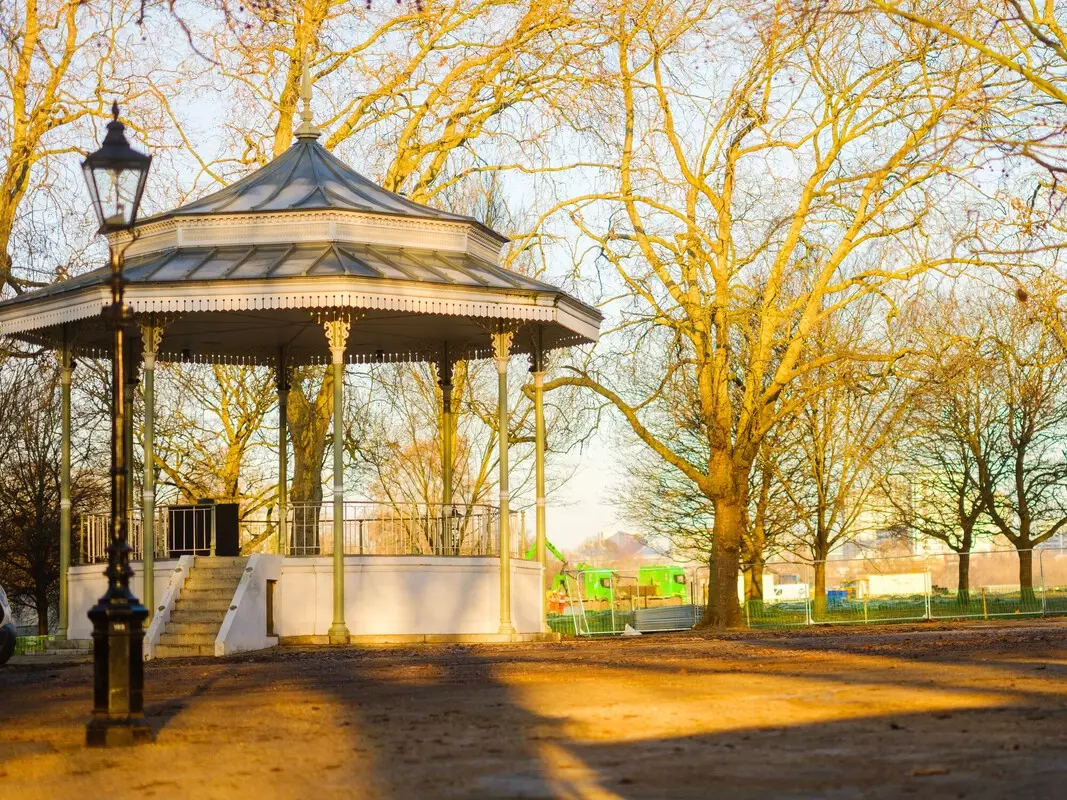 Hyde Park bandstand in summer