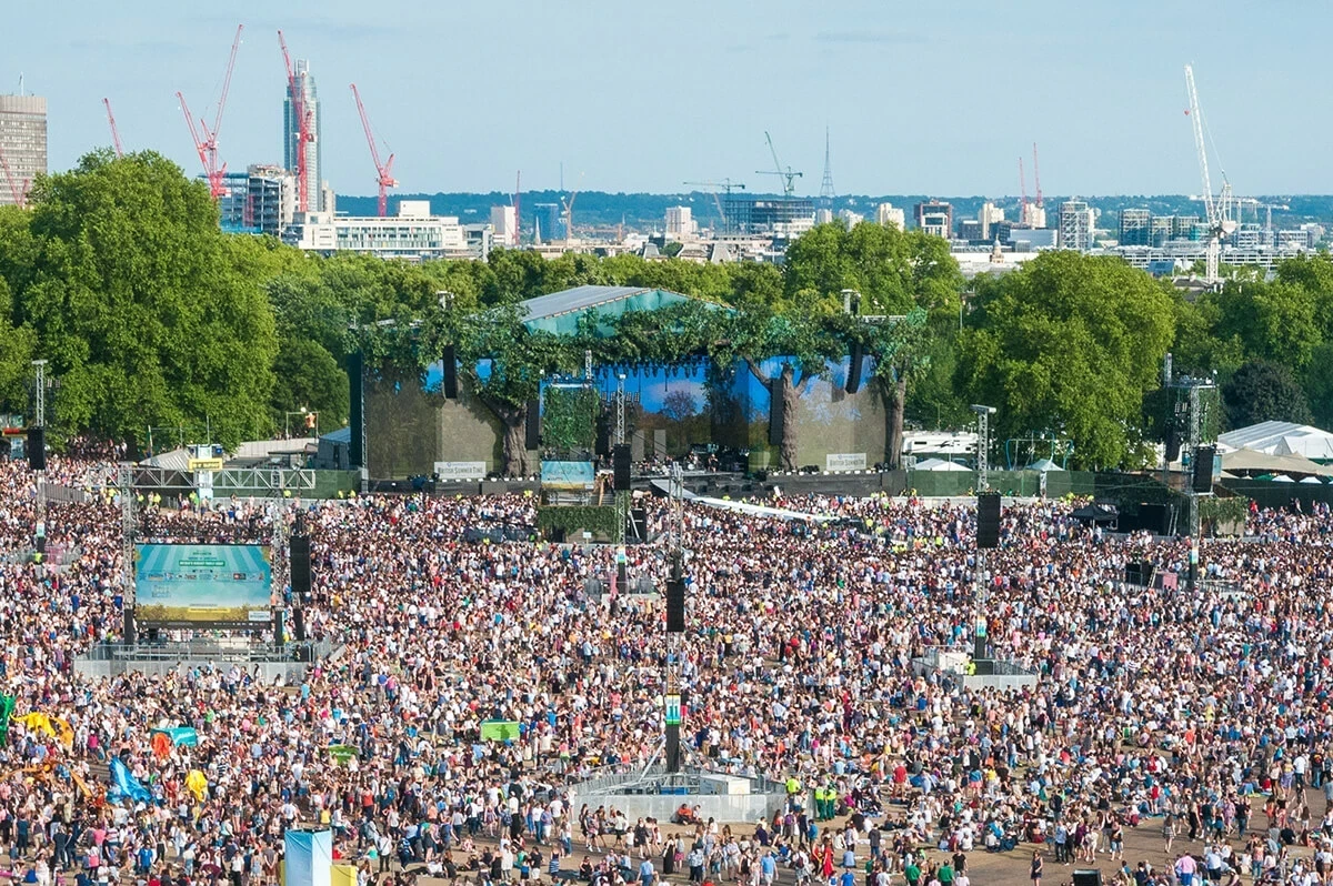 View of BST Hyde Park main stage