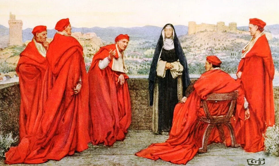 St Catherine of Sienna, an illustration from Eleanor’s The Golden Book of Famous Women