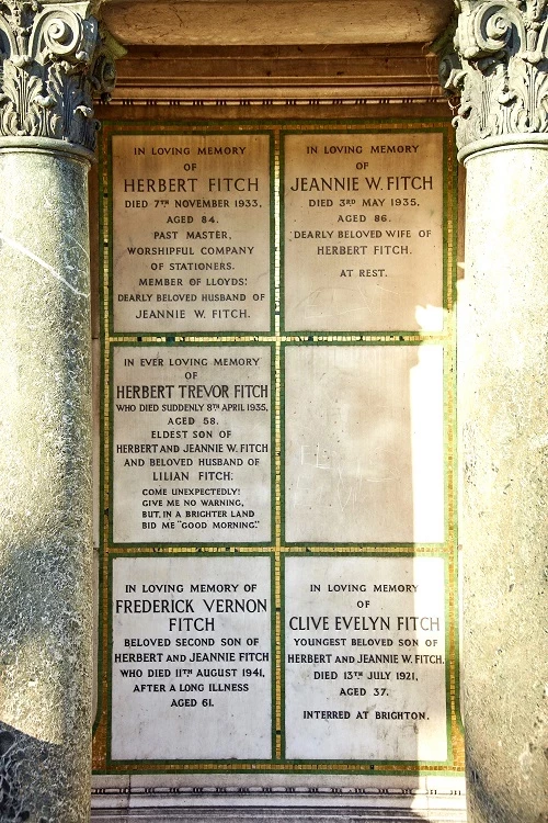 The monument’s engraved tablets