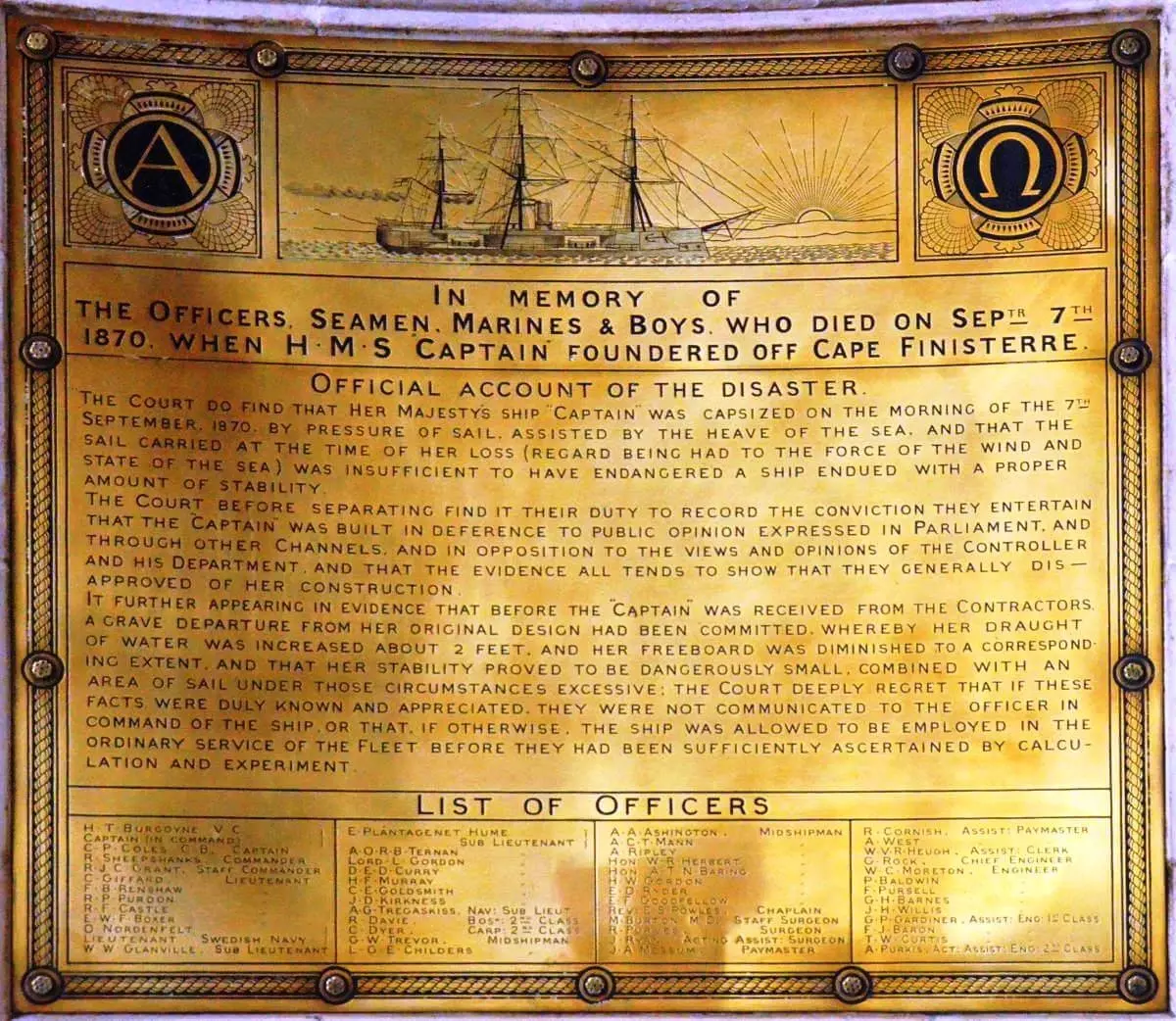 The brass plaque in St Paul’s Cathedral