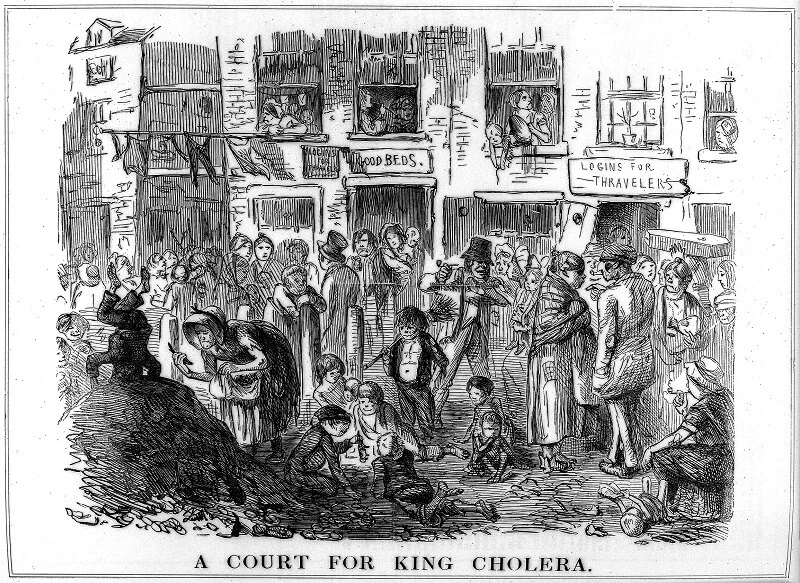 King Cholera engraving
