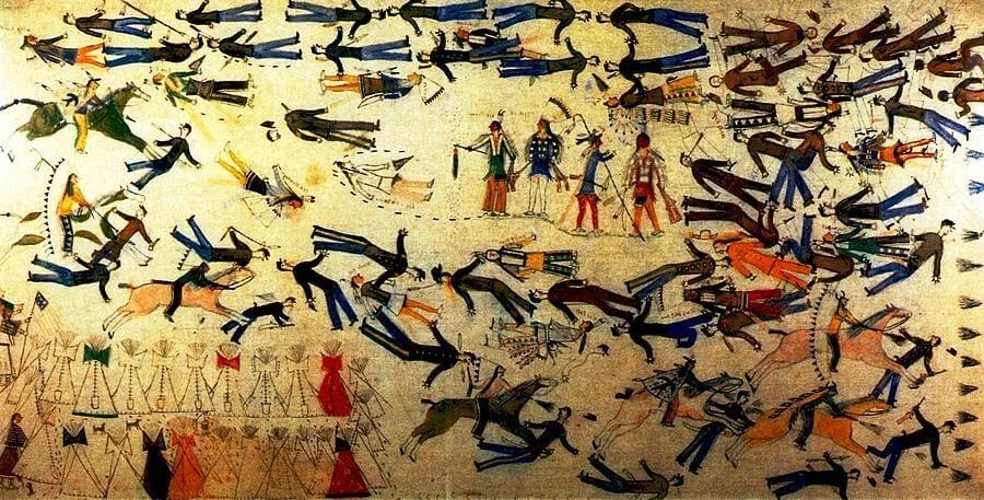 Battle of Little Bighorn illustration