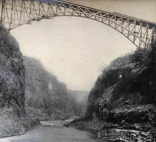 Bridge over a river in Zimbabwe