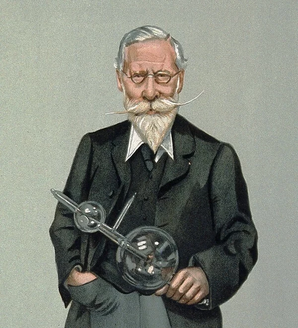 William Crookes caricature.