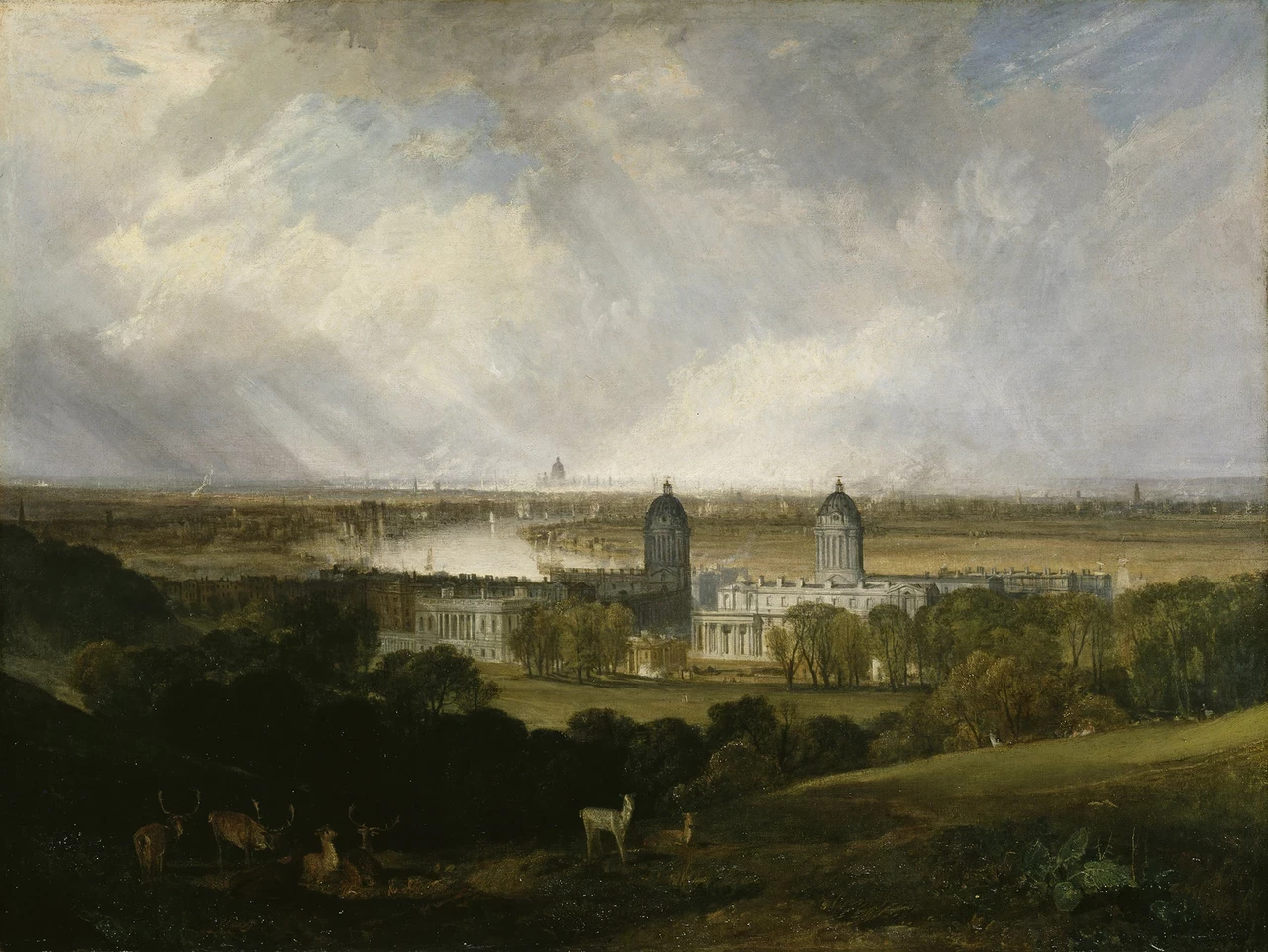 Painting of London from Greenwich Park by Joseph Mallord Turner, c.1809