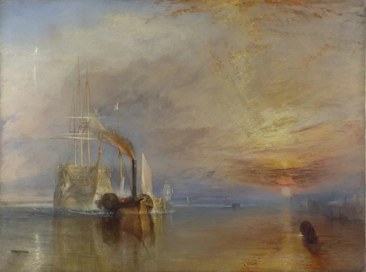 'The Fighting Temeraire' painting by Joseph Mallord William Turner, 1839
