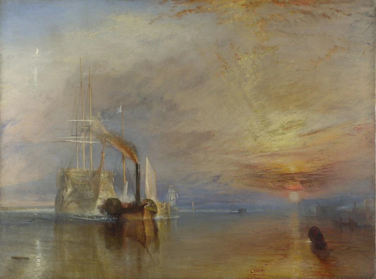 'The Fighting Temeraire' painting by Joseph Mallord William Turner, 1839