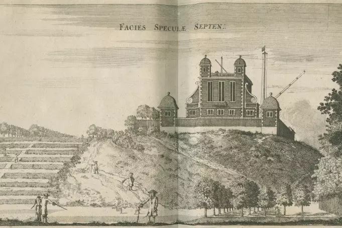 View facing the Royal Observatory Greenwich by Francis Place, 1676