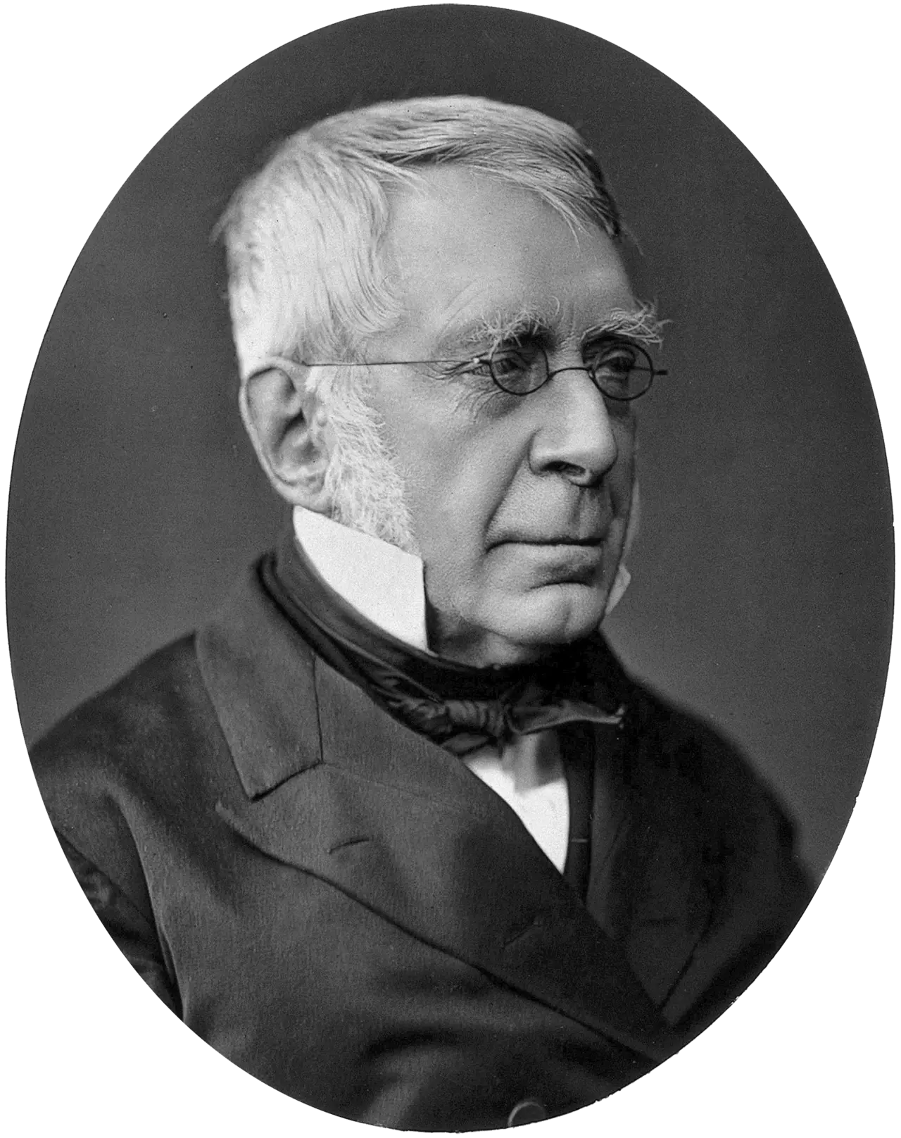 Black and white portrait of Astronomer Royal, George Biddell