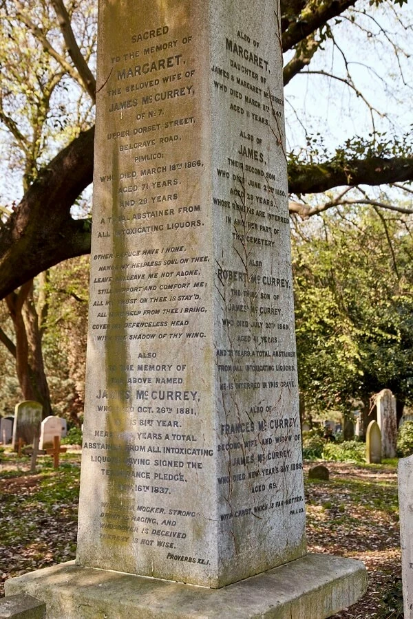 Margaret's family grave