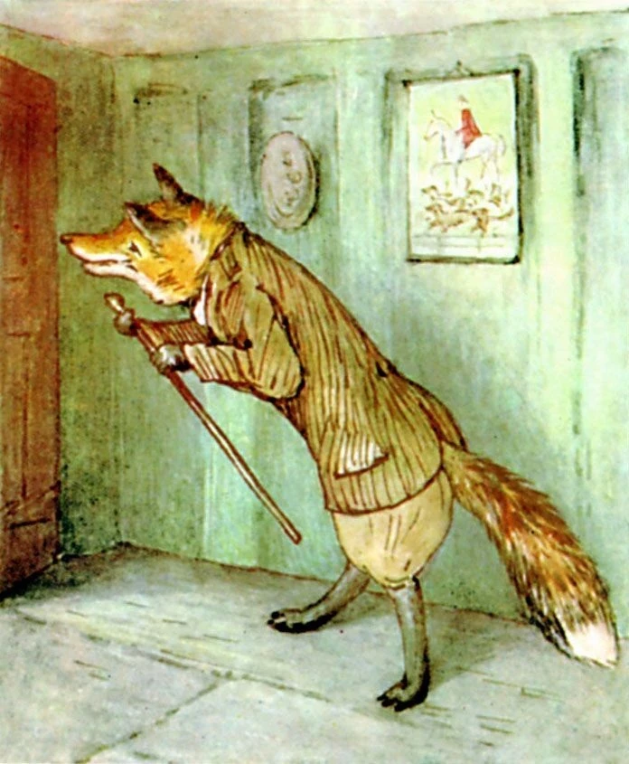 An illustration of Mr Todd by Beatrix Potter