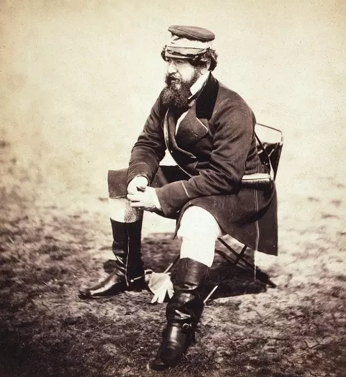 Sir William Howard, photographed during the Crimean War, in 1855.