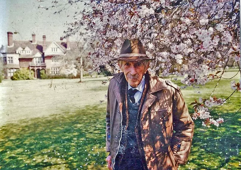 Collingwood "Cherry" Ingram at his home in southeast England