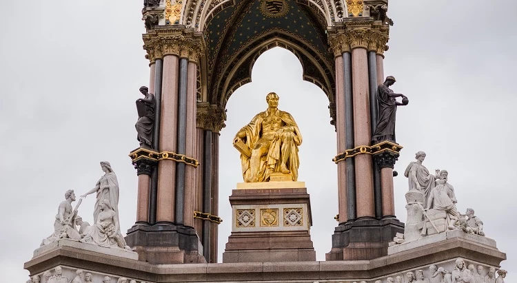 The Albert Memorial in Kensington Gardens, London