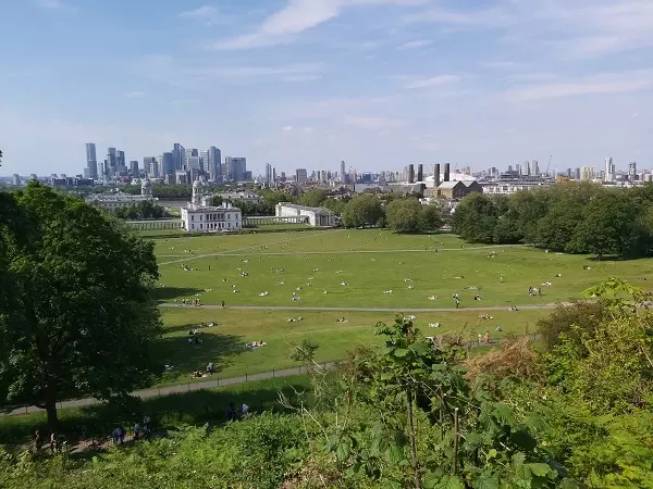 View over Greenwich Park from The Royal Observatory