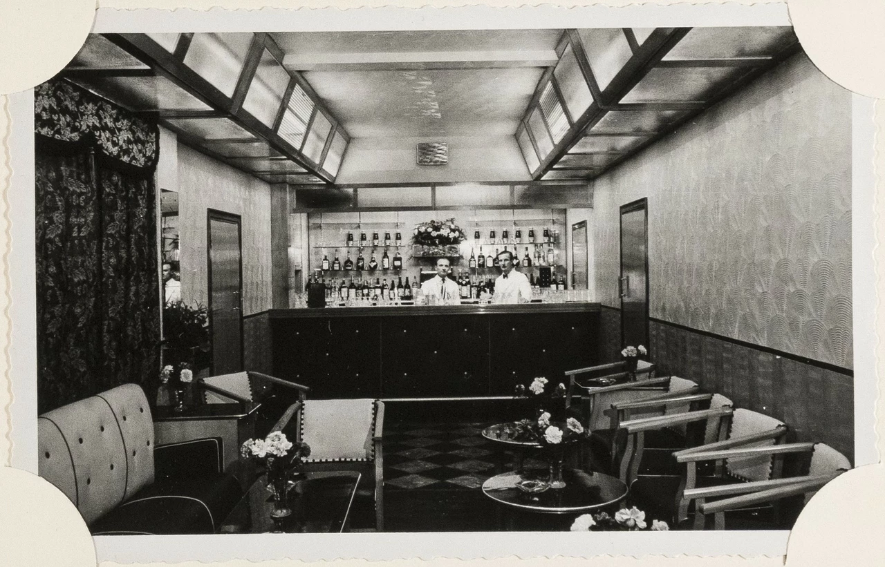 The NCO Club at Camp Griffiss, photograph believed to date from the 1950s