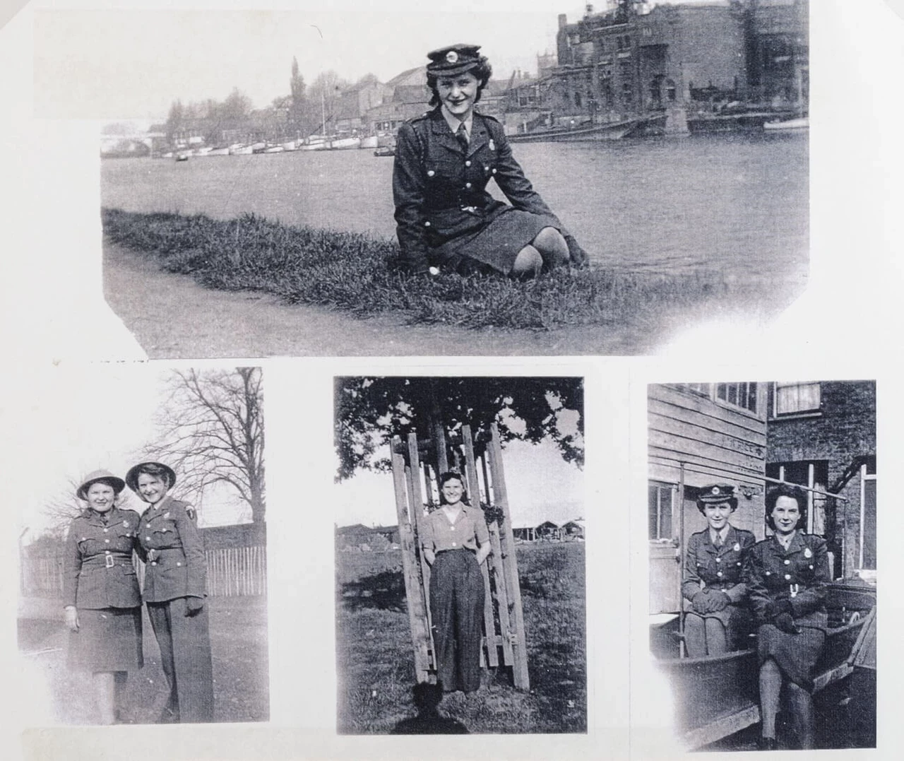 Photographs of Violet, an ATS servicewoman posted to Bushy Park as part of SHAEF